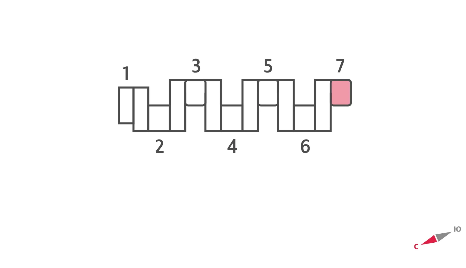 Планировка студии квартиры 21.4 м² в ЖК "Зиларт", г. Москва — фото 4