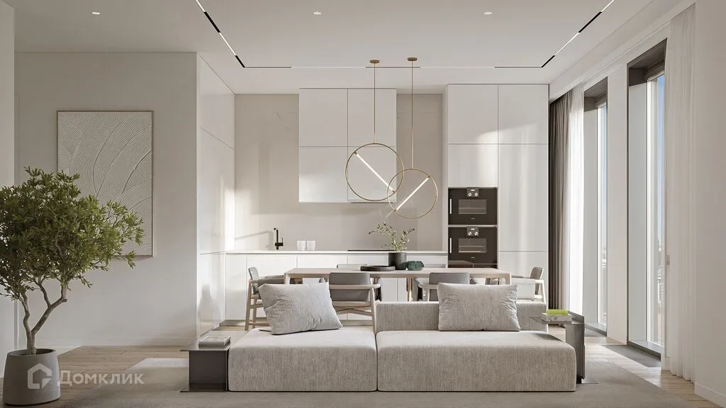 Планировка 3-комнатной квартиры 116.5 м² в ЖК "Дом 56", г. Москва — фото 4