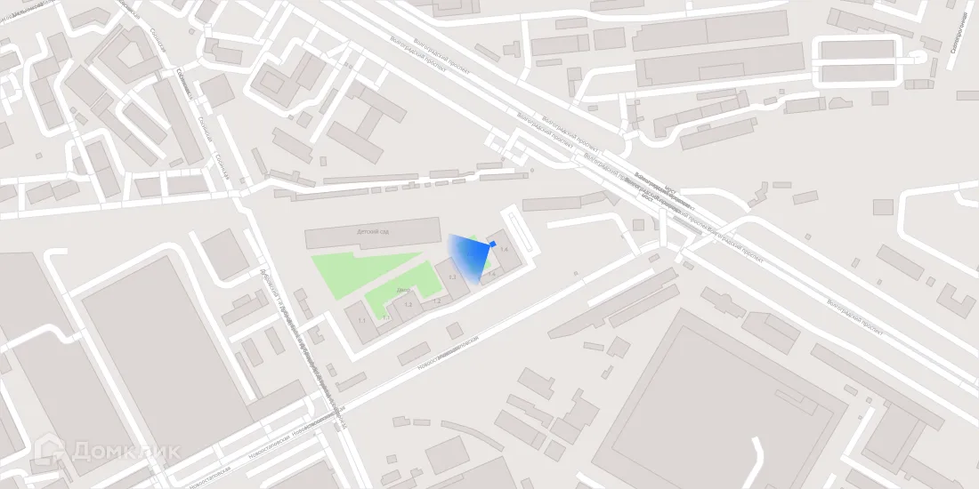 Планировка 1-комнатной квартиры 33 м² в ЖК Первый Дубровский, г. Москва — фото 3