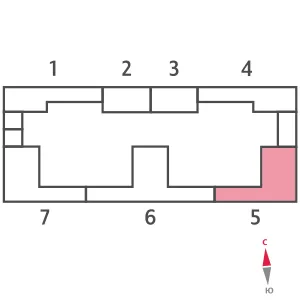 Планировка 2-комнатной квартиры 57.3 м² в ЖК "WAVE" (Вейв), г. Москва — фото 3