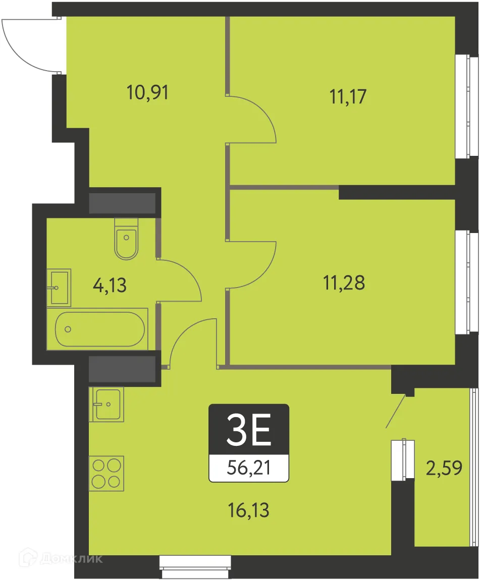 Фото квартиры в ЖК Спутник-1