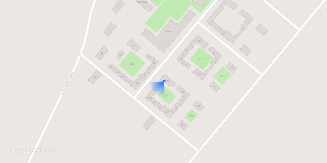 Планировка 2-комнатной квартиры 56 м² в ЖК Саларьево парк, г. Москва — фото 3