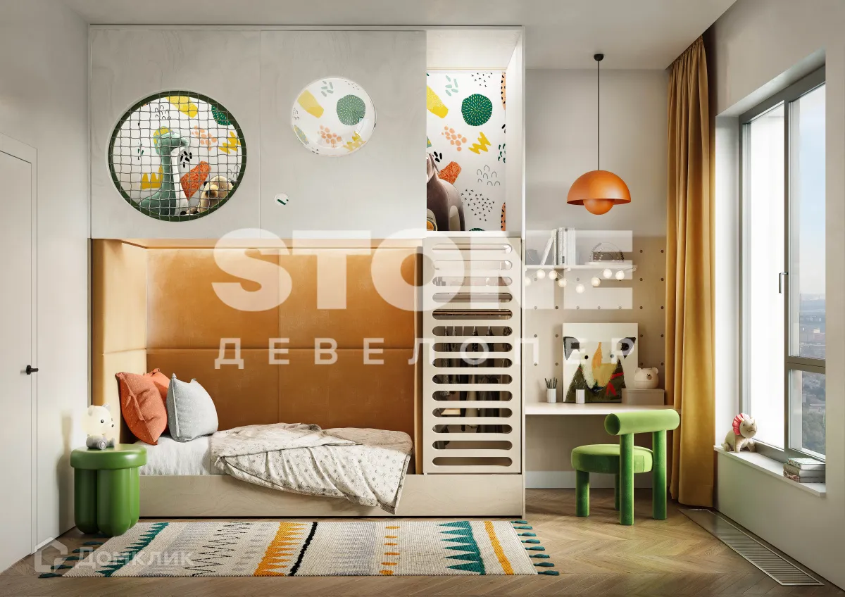 Планировка 1-комнатной квартиры 42.4 м² в ЖК SOKOLNIKI (Сокольники), г. Москва — фото 5