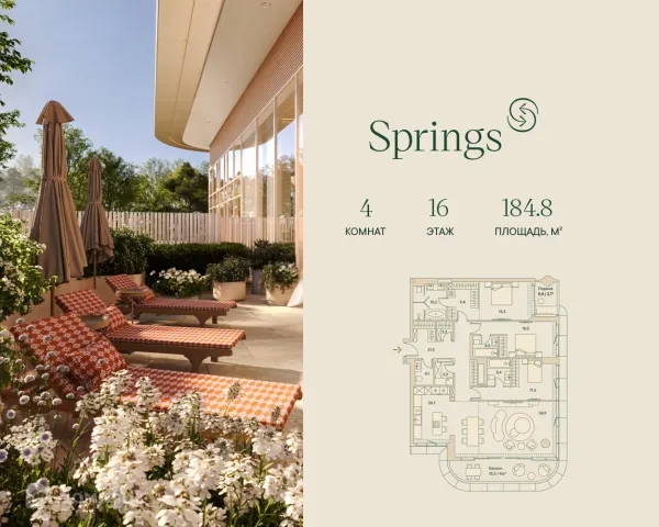 Квартира в ЖК Springs Спрингс