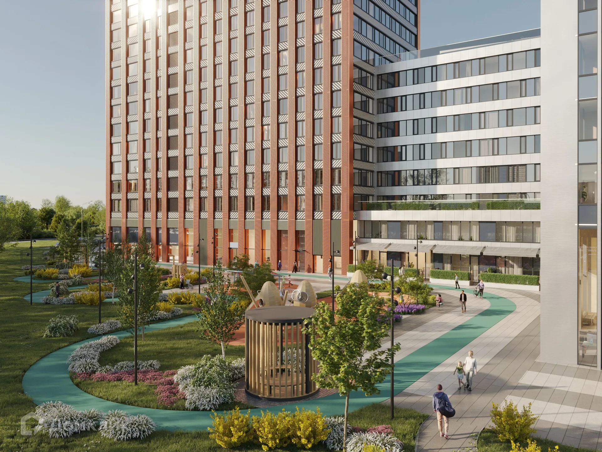 Планировка студии квартиры 23.5 м² в ЖК Voice Towers (Войс Тауэрс), г. Москва — фото 18