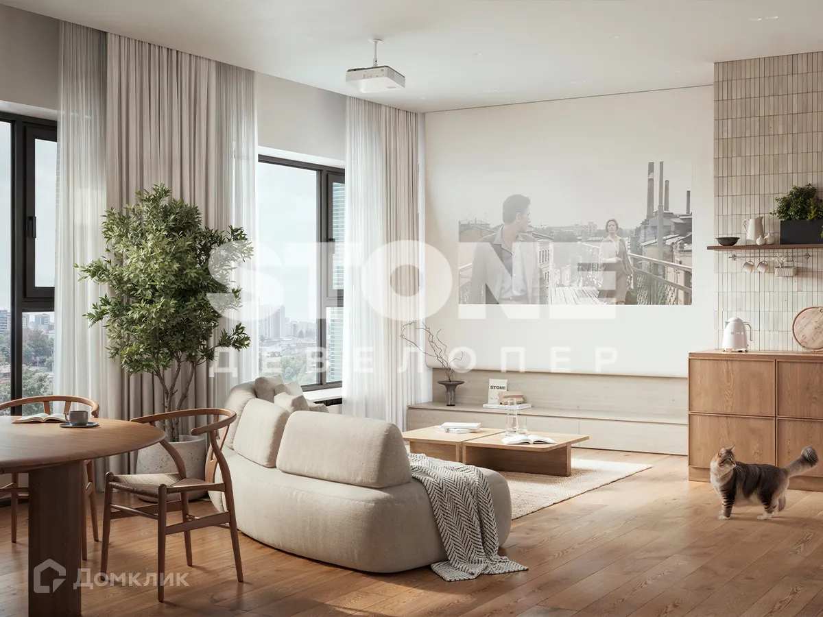 Планировка студии квартиры 32.6 м² в Райз, г. Москва — фото 4