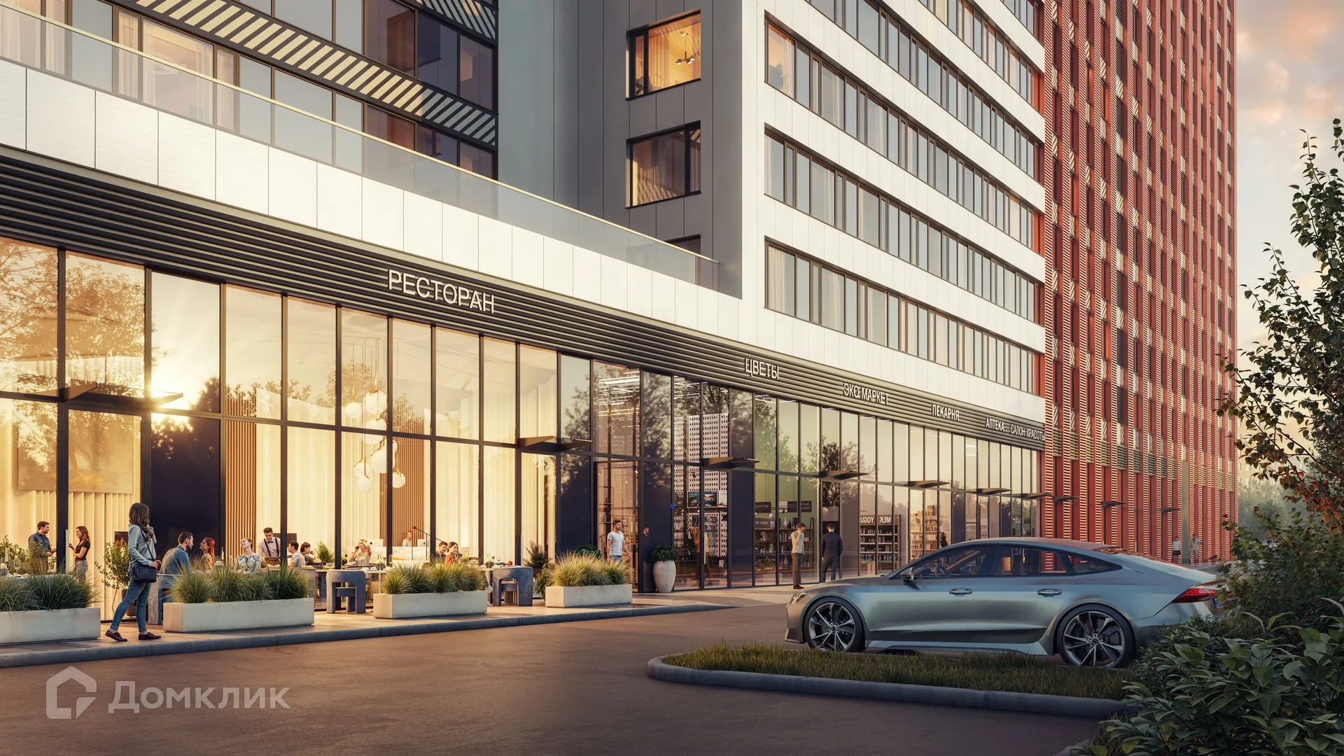 Планировка 1-комнатной квартиры 44.5 м² в ЖК Voice Towers (Войс Тауэрс), г. Москва — фото 3