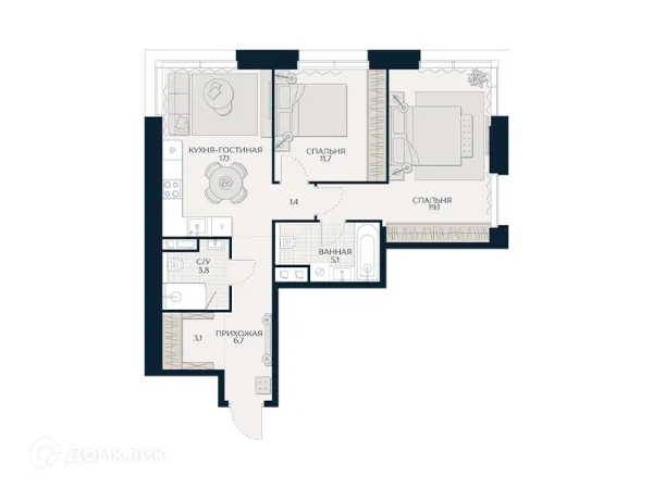 Квартира в Клубный проект Кутузов Сити