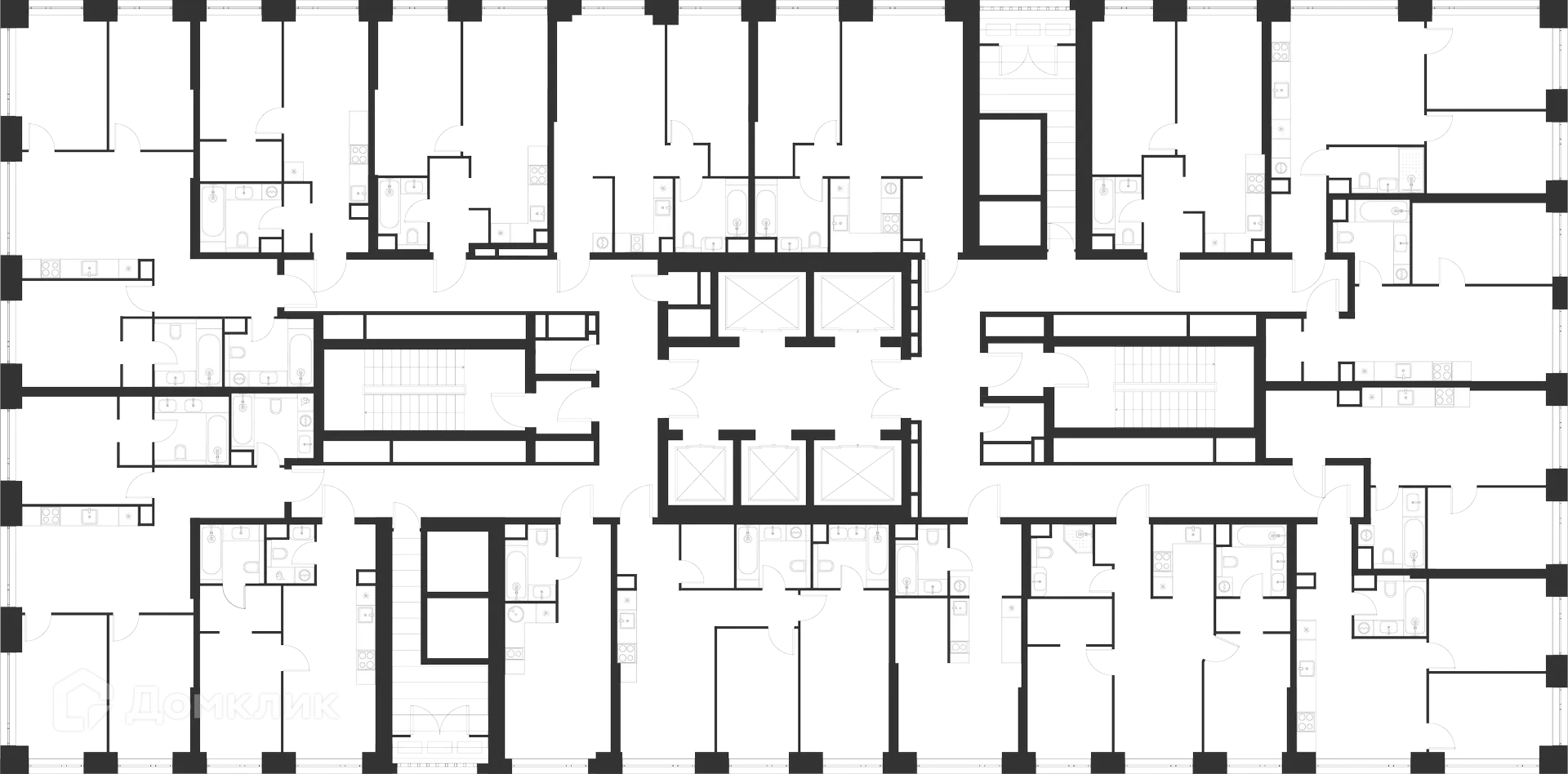 Планировка студии квартиры 26.5 м² в ЖК Voice Towers (Войс Тауэрс), г. Москва — фото 2