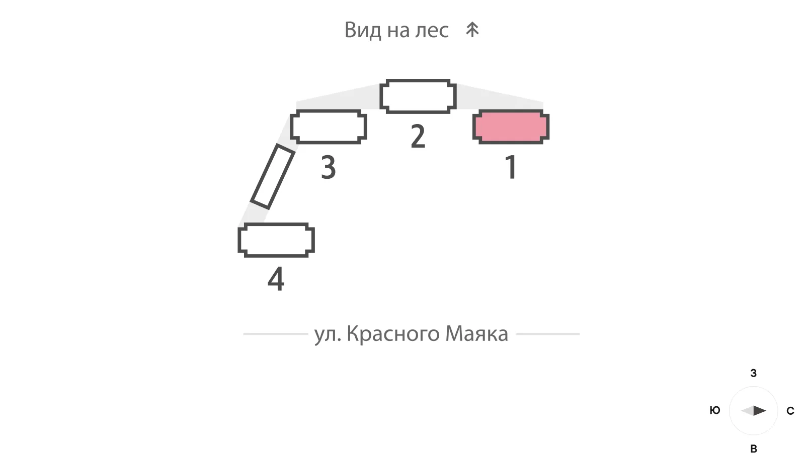 Планировка 1-комнатной квартиры 46 м² в ЖК Parkside (Парксайд), г. Москва — фото 7