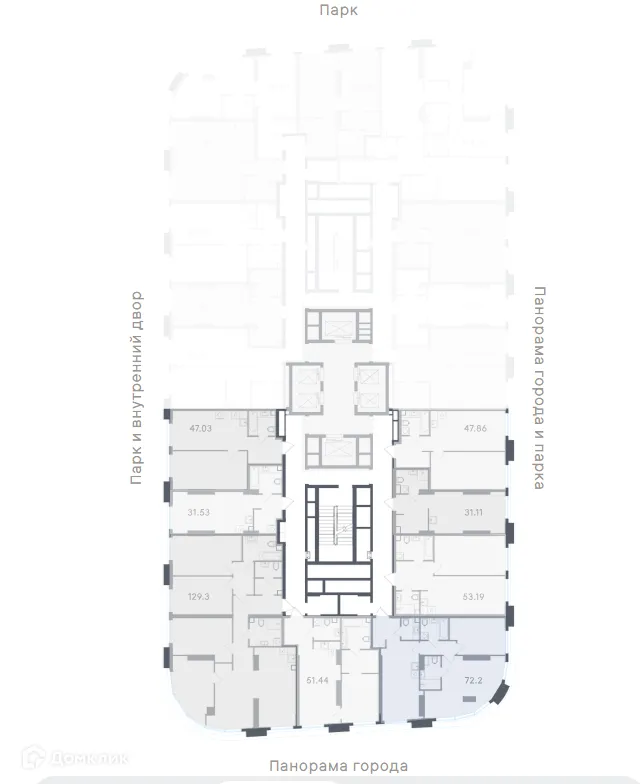 Планировка 2-комнатной квартиры 72.2 м² в Солос, г. Москва — фото 2