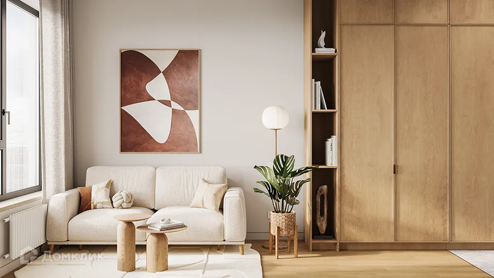 Планировка студии квартиры 24.9 м² в ЖК ARTEL (Артель), г. Москва — фото 1