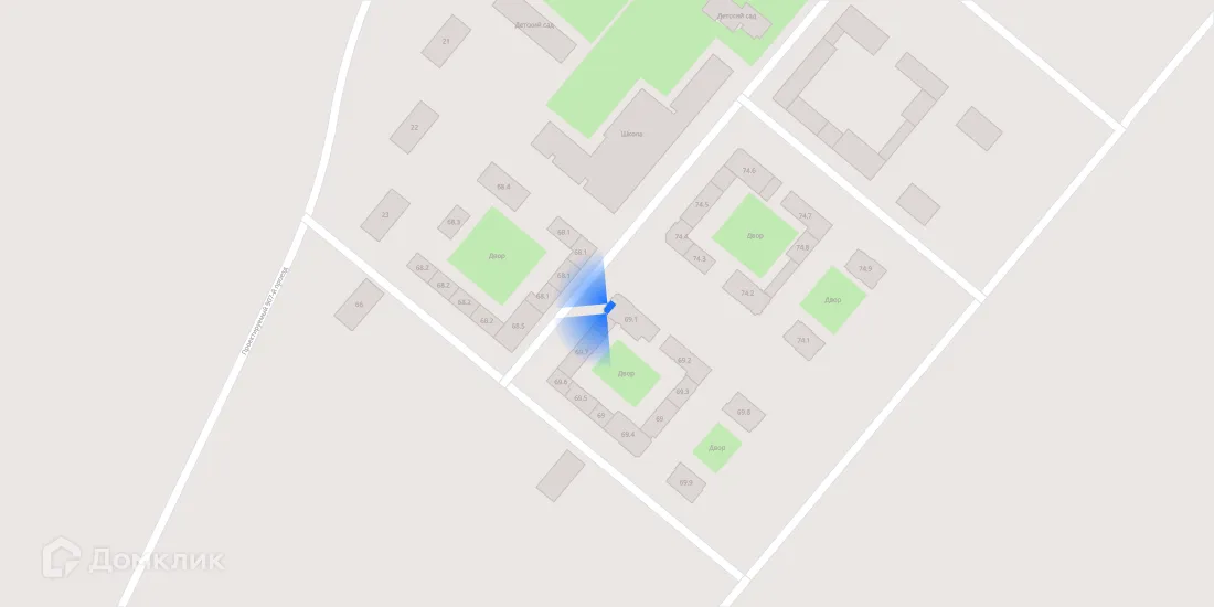 Планировка 3-комнатной квартиры 73.6 м² в ЖК Саларьево парк, г. Москва — фото 3