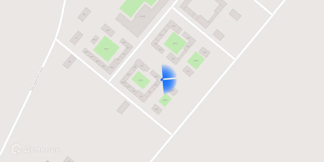 Планировка 2-комнатной квартиры 58 м² в ЖК Саларьево парк, г. Москва — фото 3