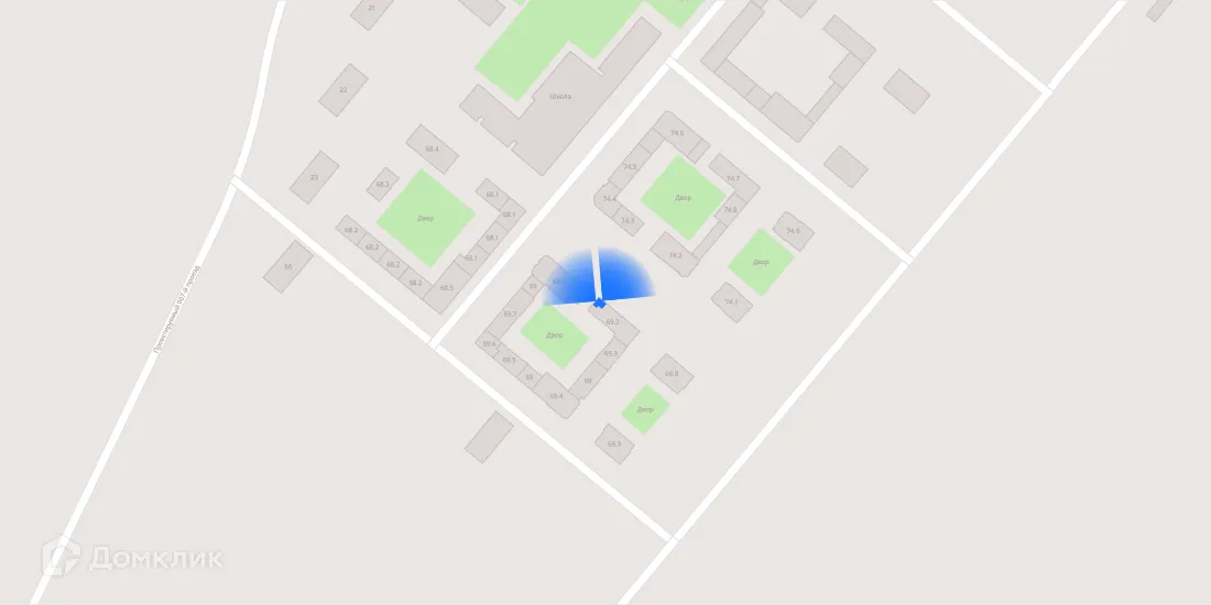 Планировка 3-комнатной квартиры 62.4 м² в ЖК Саларьево парк, г. Москва — фото 3