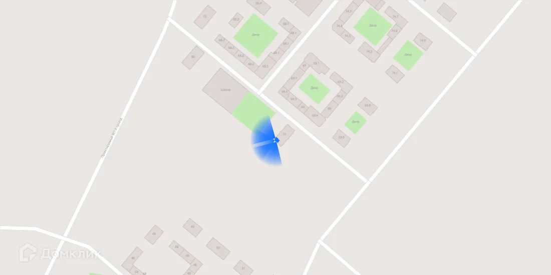 Планировка 2-комнатной квартиры 68.9 м² в ЖК Саларьево парк, г. Москва — фото 3