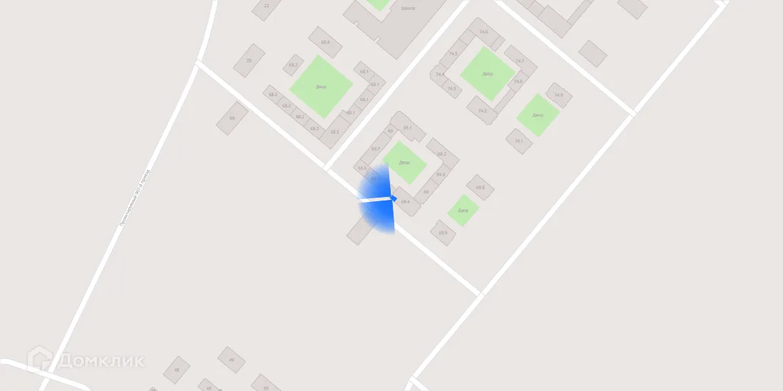 Планировка 2-комнатной квартиры 54.3 м² в ЖК Саларьево парк, г. Москва — фото 3