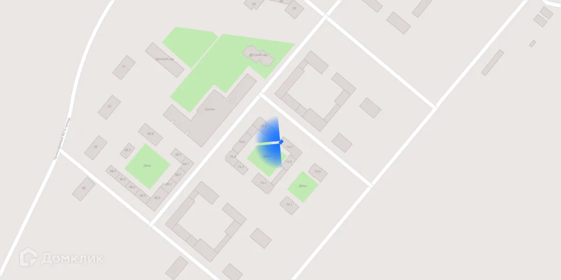 Планировка 2-комнатной квартиры 49.5 м² в ЖК Саларьево парк, г. Москва — фото 4