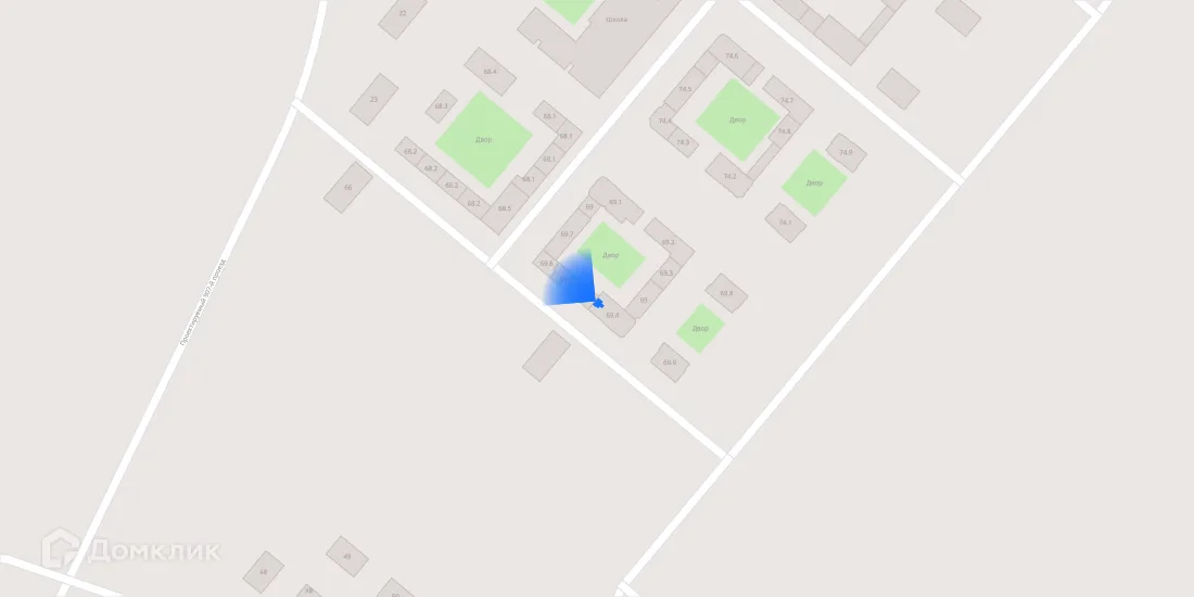 Планировка 2-комнатной квартиры 63.5 м² в ЖК Саларьево парк, г. Москва — фото 3