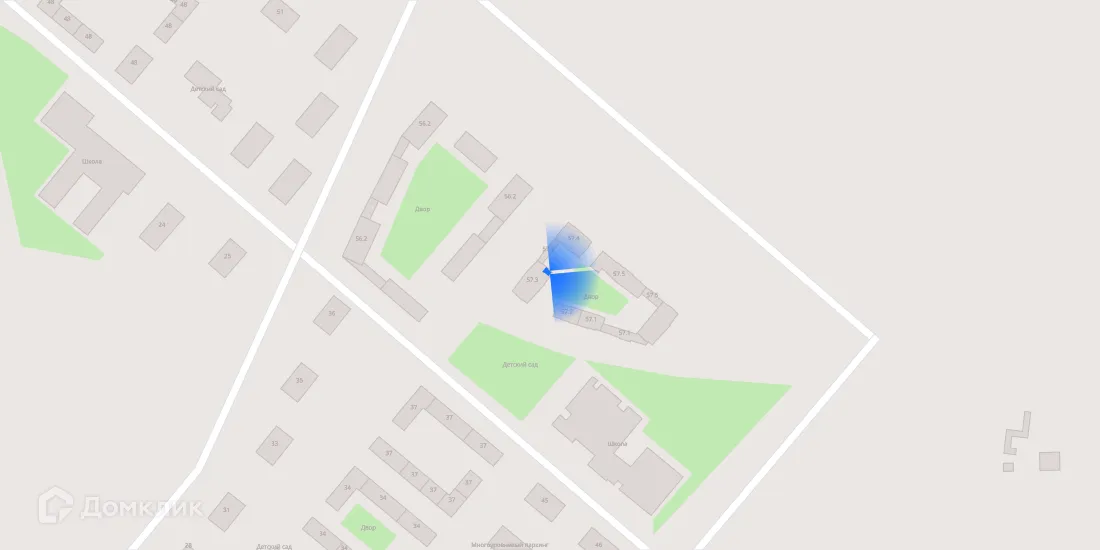 Планировка 2-комнатной квартиры 44.2 м² в ЖК Саларьево парк, г. Москва — фото 2