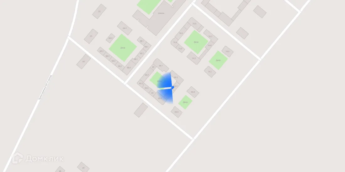 Планировка 2-комнатной квартиры 62.4 м² в ЖК Саларьево парк, г. Москва — фото 3