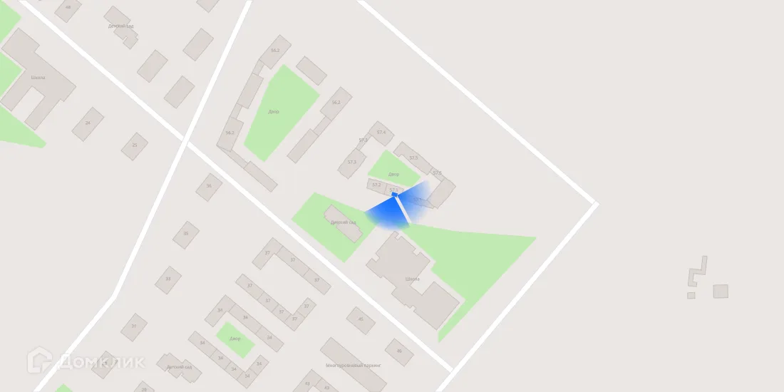 Планировка 2-комнатной квартиры 51.4 м² в ЖК Саларьево парк, г. Москва — фото 3