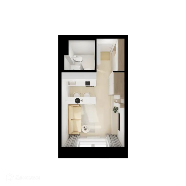 Планировка Студия в ЖК Люблинский парк