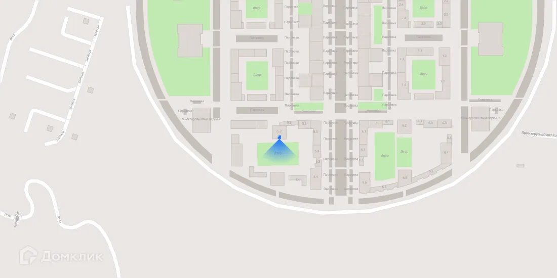 Планировка 1-комнатной квартиры 36.9 м² в ЖК Зелёный парк, г. Москва — фото 3