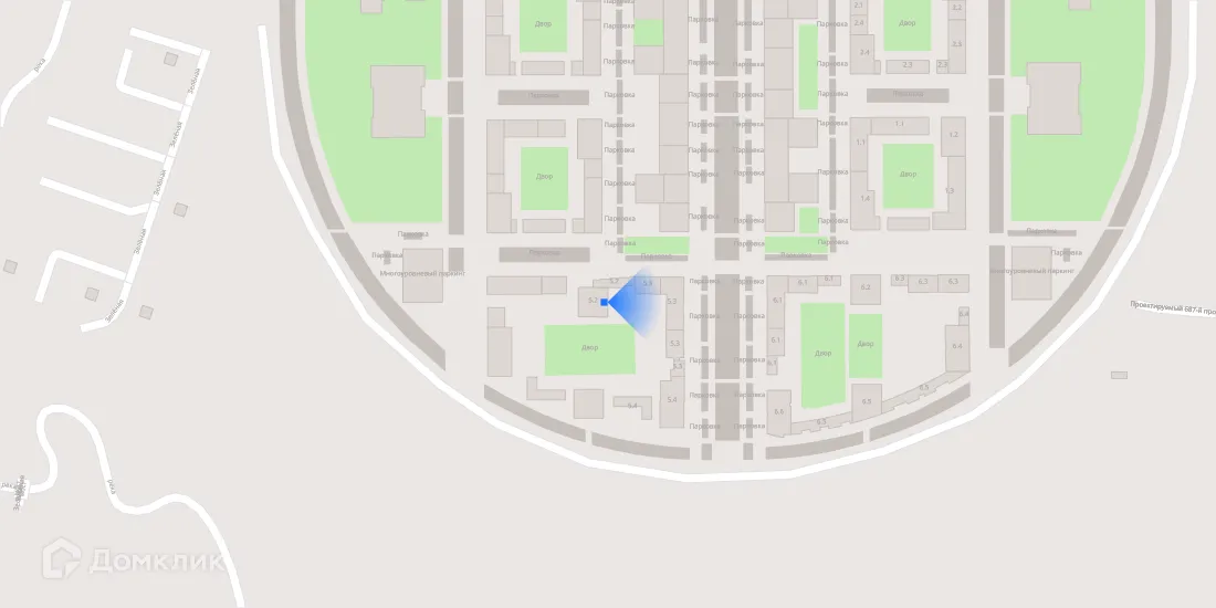 Планировка 1-комнатной квартиры 38.3 м² в ЖК Зелёный парк, г. Москва — фото 3