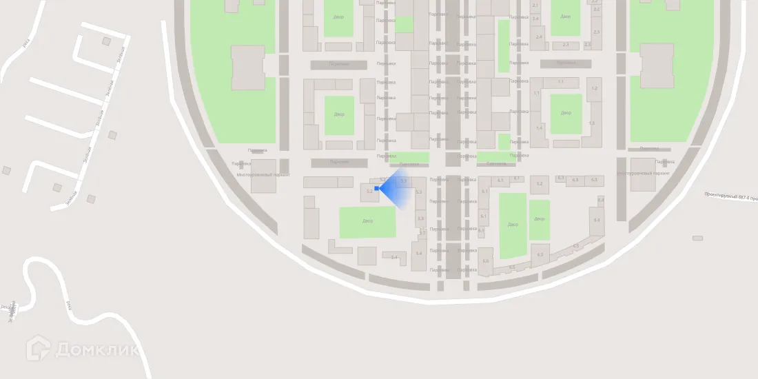 Планировка 1-комнатной квартиры 36.1 м² в ЖК Зелёный парк, г. Москва — фото 3