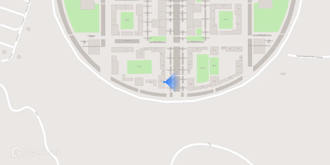 Планировка 1-комнатной квартиры 39.3 м² в ЖК Зелёный парк, г. Москва — фото 3