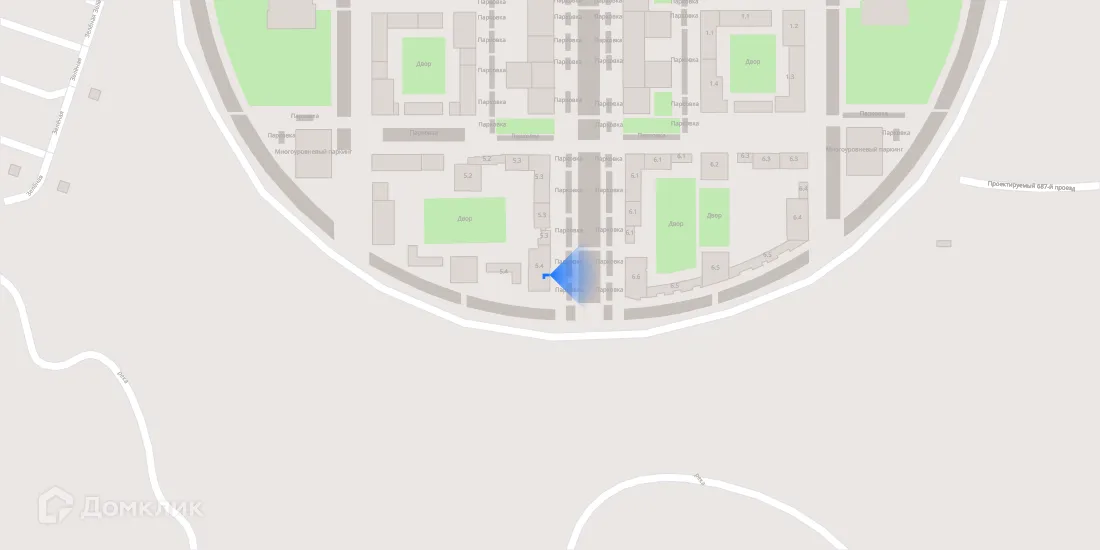 Планировка студии квартиры 29.8 м² в ЖК Зелёный парк, г. Москва — фото 3