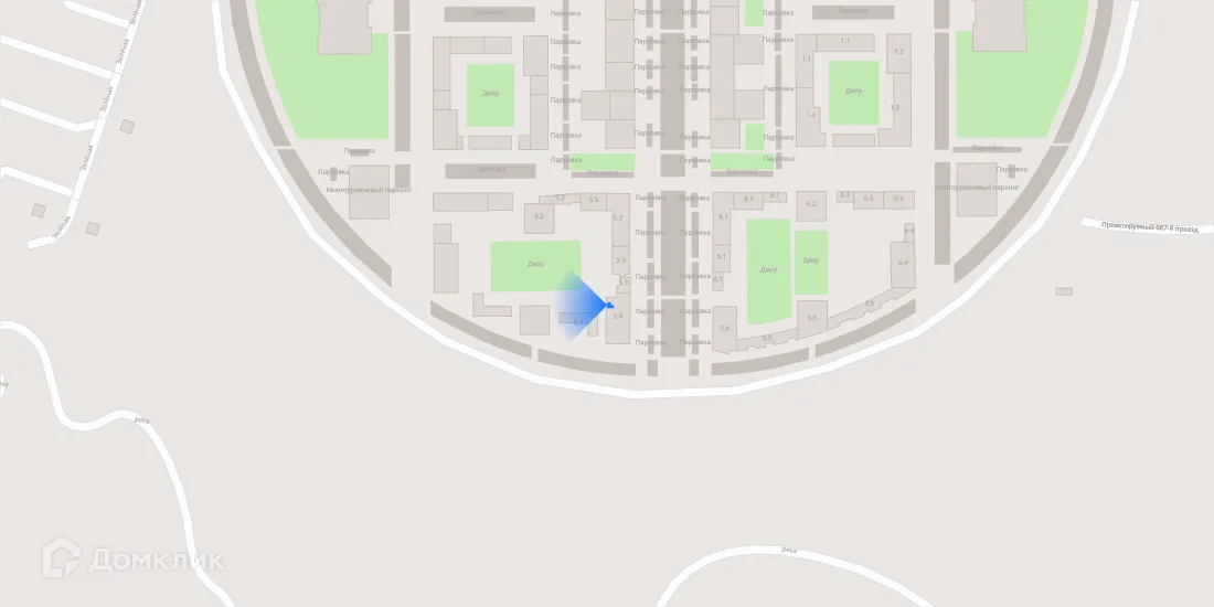 Планировка 1-комнатной квартиры 28.3 м² в ЖК Зелёный парк, г. Москва — фото 3