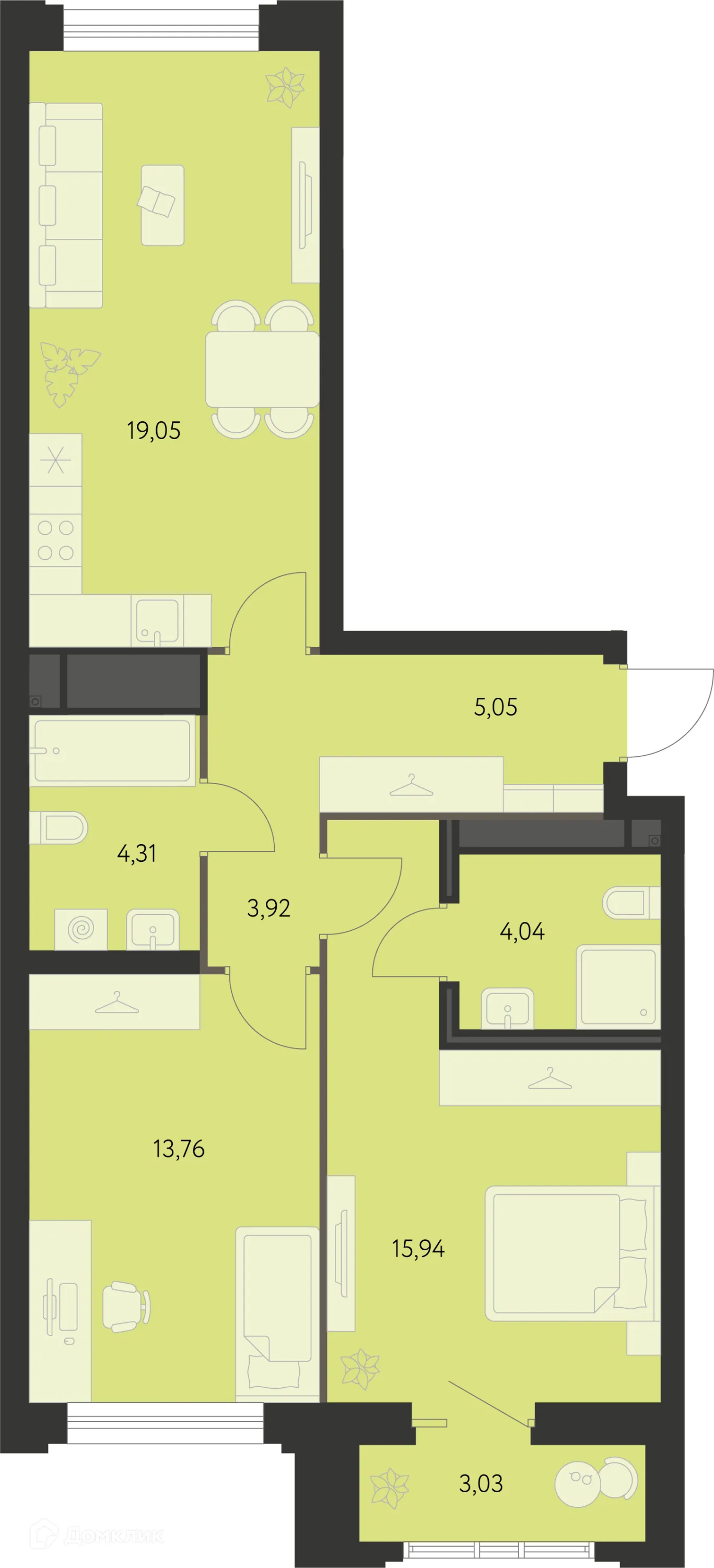 Фото квартиры в ЖК Первый Академ