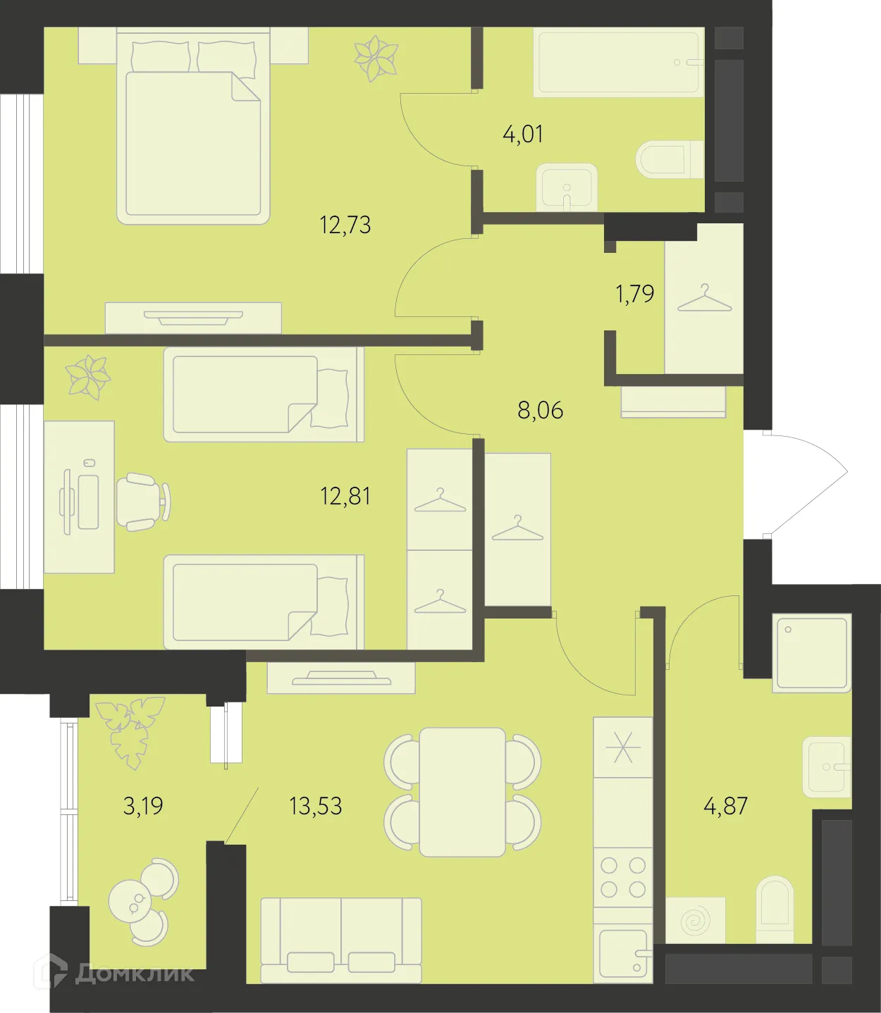 Фото квартиры в ЖК Первый Академ
