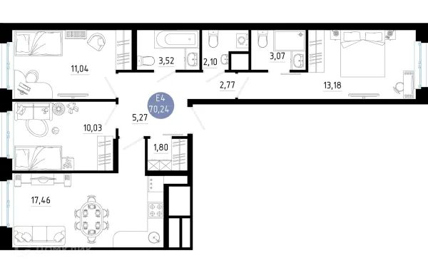 Квартира в Живи