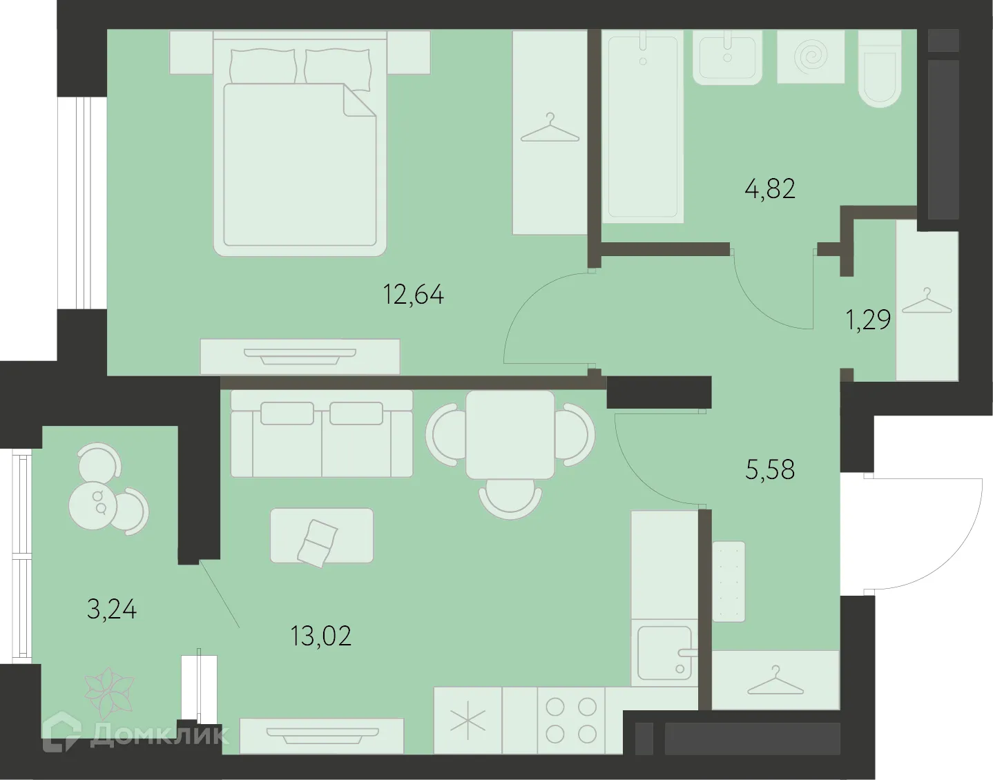 Фото квартиры в ЖК Первый Академ