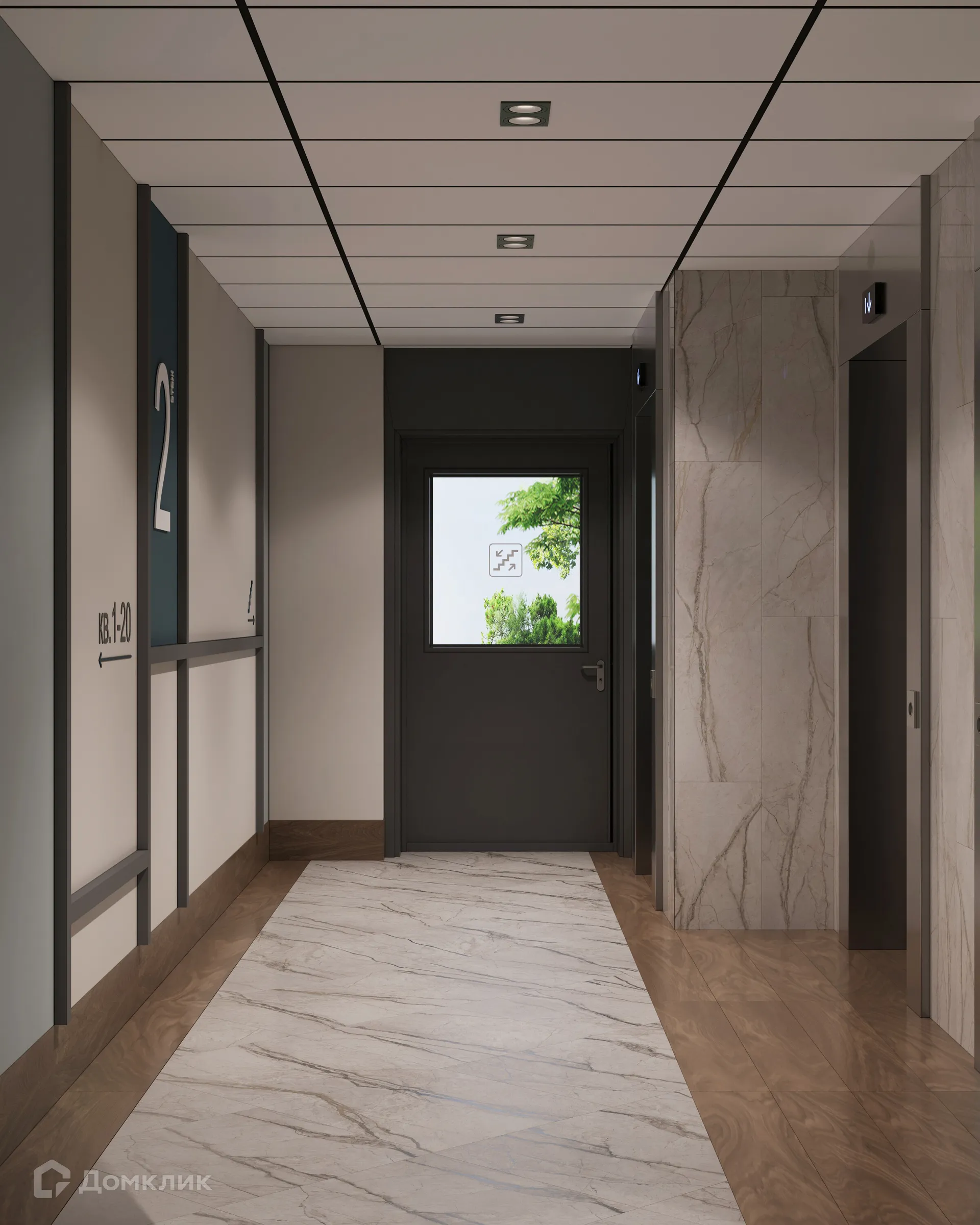 Планировка 1-комнатной квартиры 25.6 м² в ЖК город Рязань, Улица Зубковой, г. Рязань — фото 44