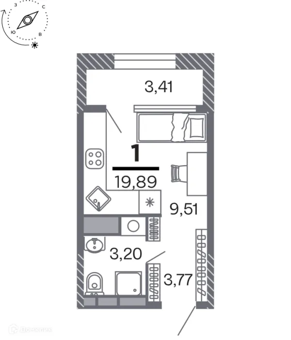 Квартира в Кипарис (Дом на Быстрецкой)