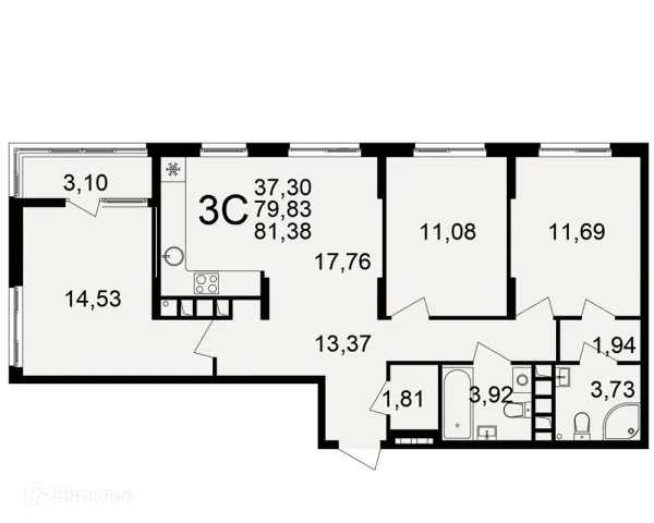 Квартира в Импульс