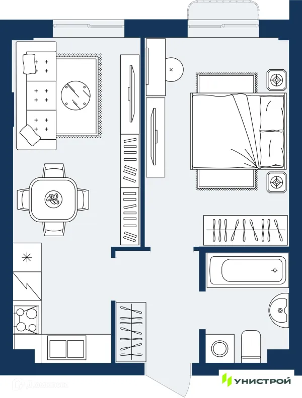 Квартира в ЖК ГРАНД БЕРЕГ