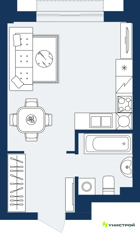 Квартира в ЖК ГРАНД БЕРЕГ