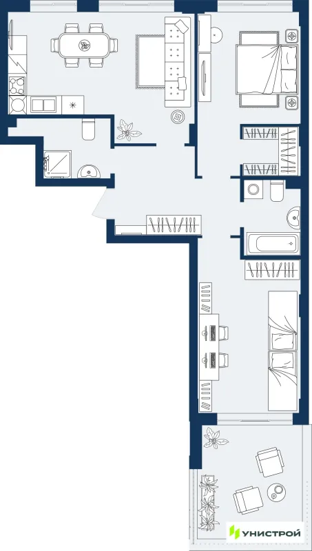 Квартира в ЖК ГРАНД БЕРЕГ