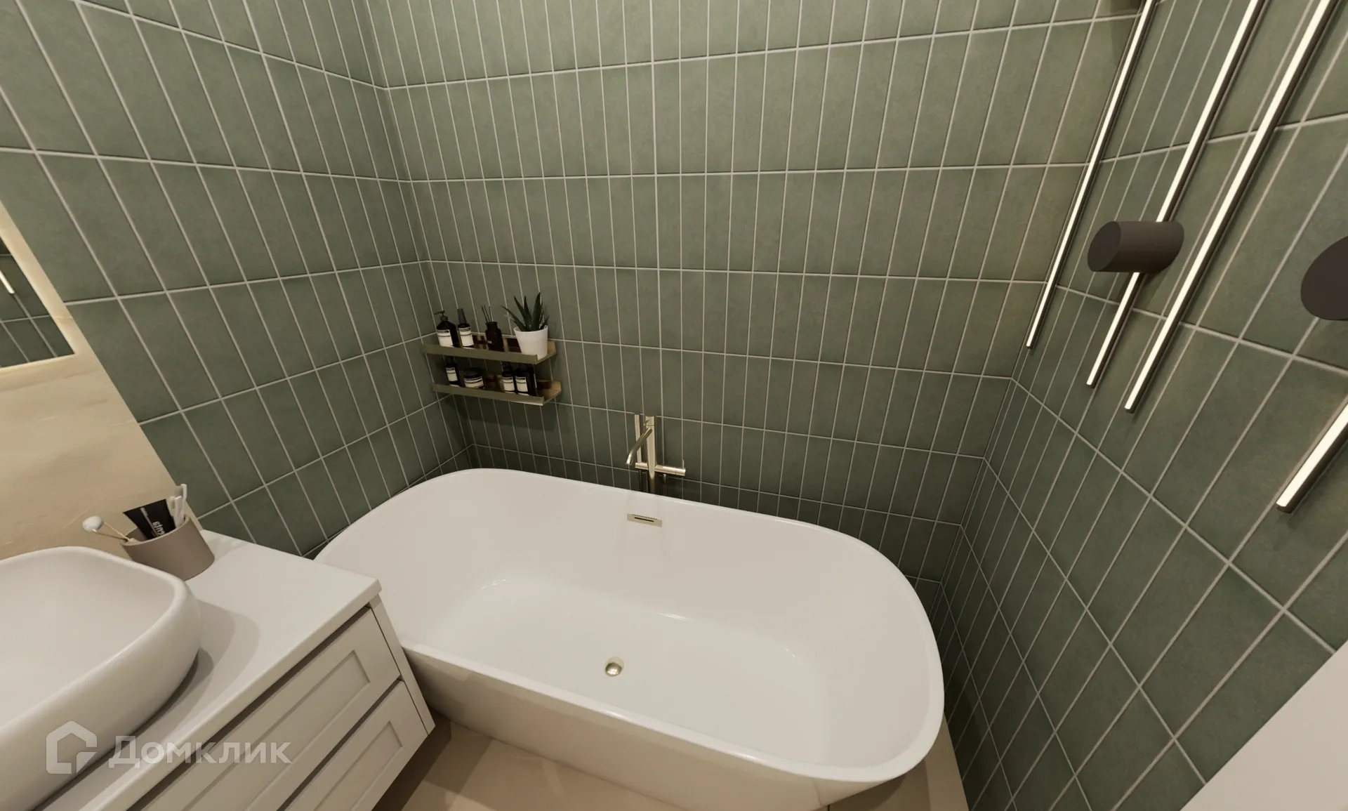 Планировка 1-комнатной квартиры 44.67 м² в «Сердце столицы», г. Майкоп — фото 7