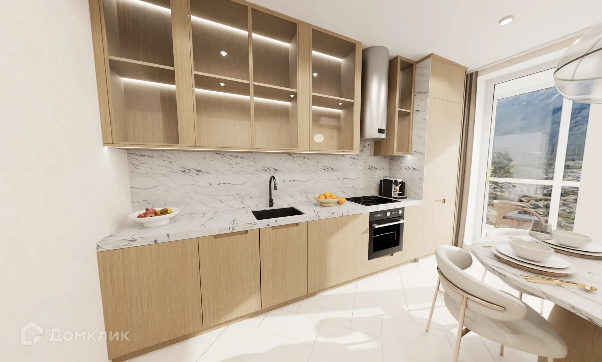 Планировка 1-комнатной квартиры 44.67 м² в «Сердце столицы», г. Майкоп — фото 12