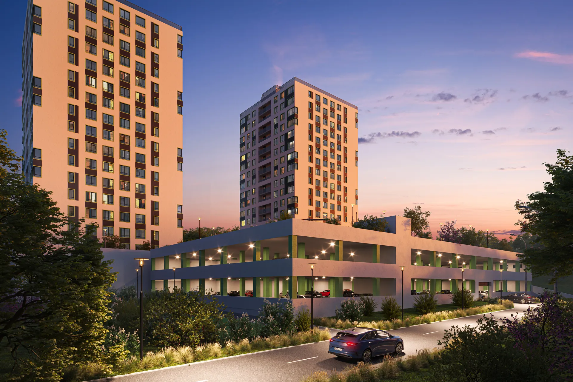 Планировка 1-комнатной квартиры 39.57 м² в ЖК Северное Сияние, г. Мурманск — фото 6