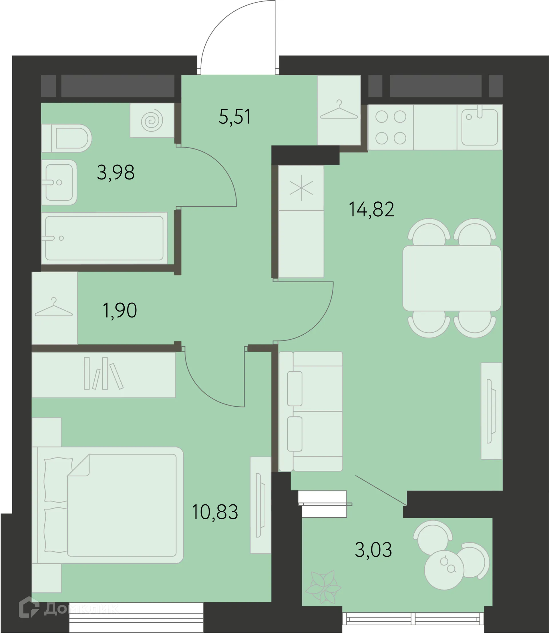 Фото квартиры в ЖК Первый Академ