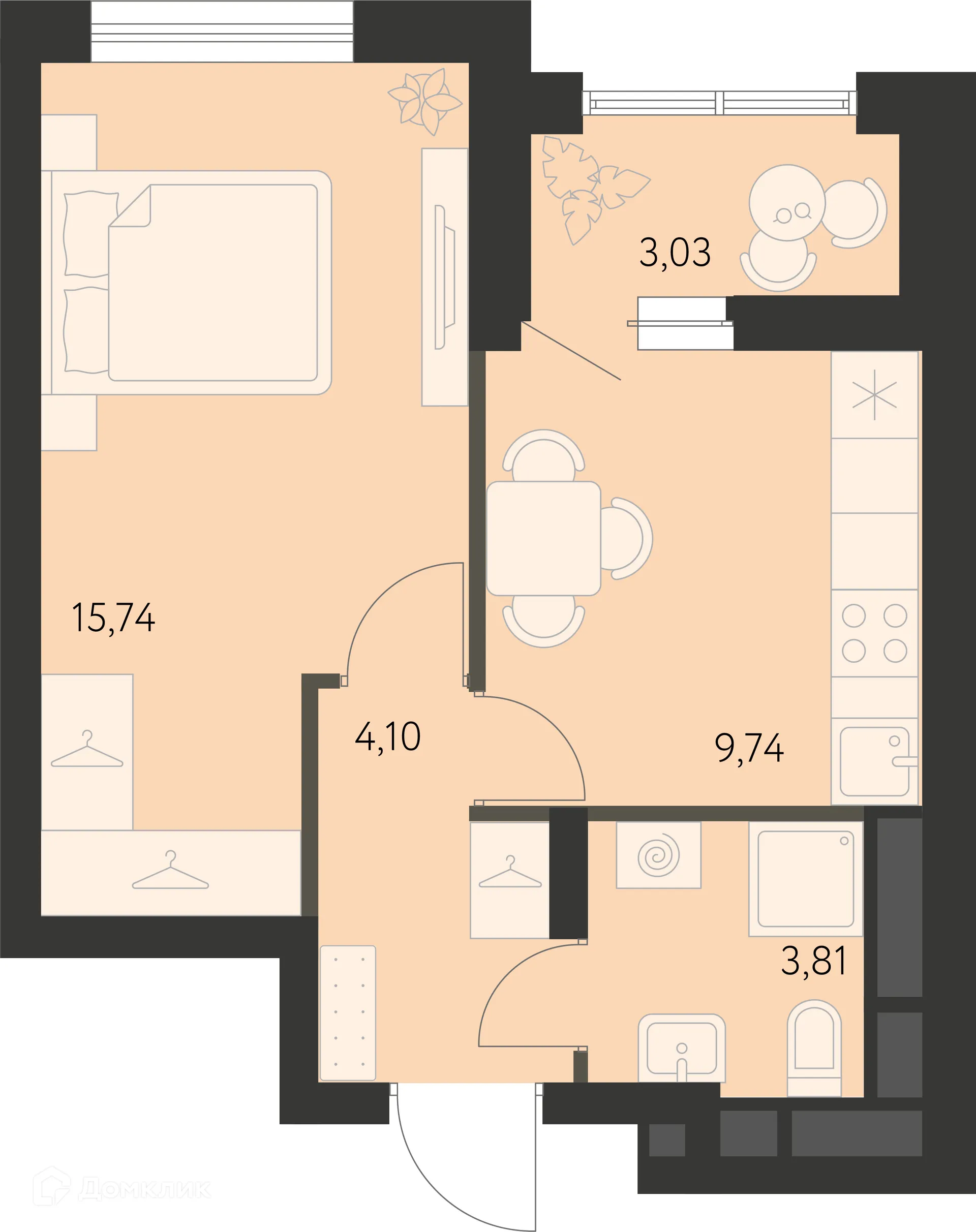 Фото квартиры в ЖК Первый Академ