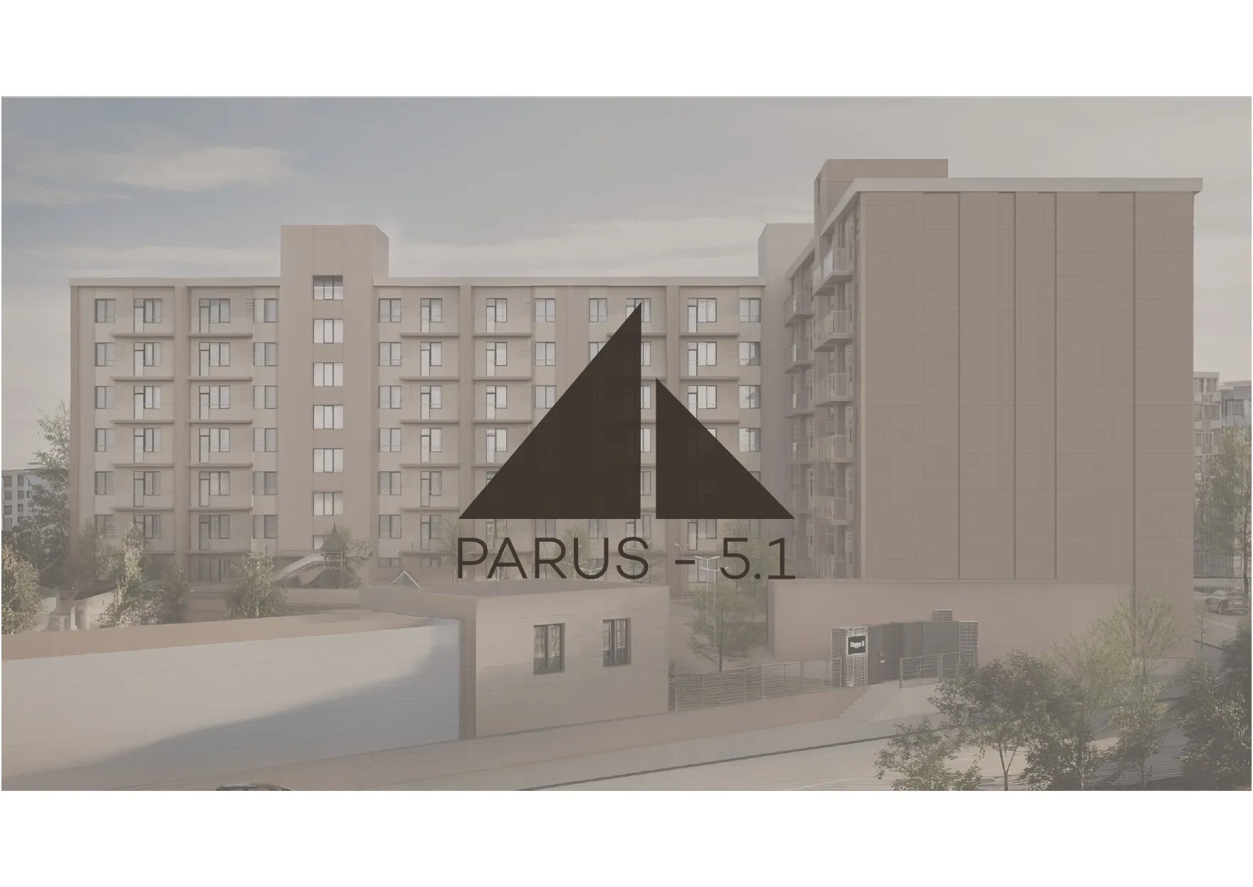 Планировка 1-комнатной квартиры 53 м² в ЖК Парус 5.1, г. Владикавказ — фото 3