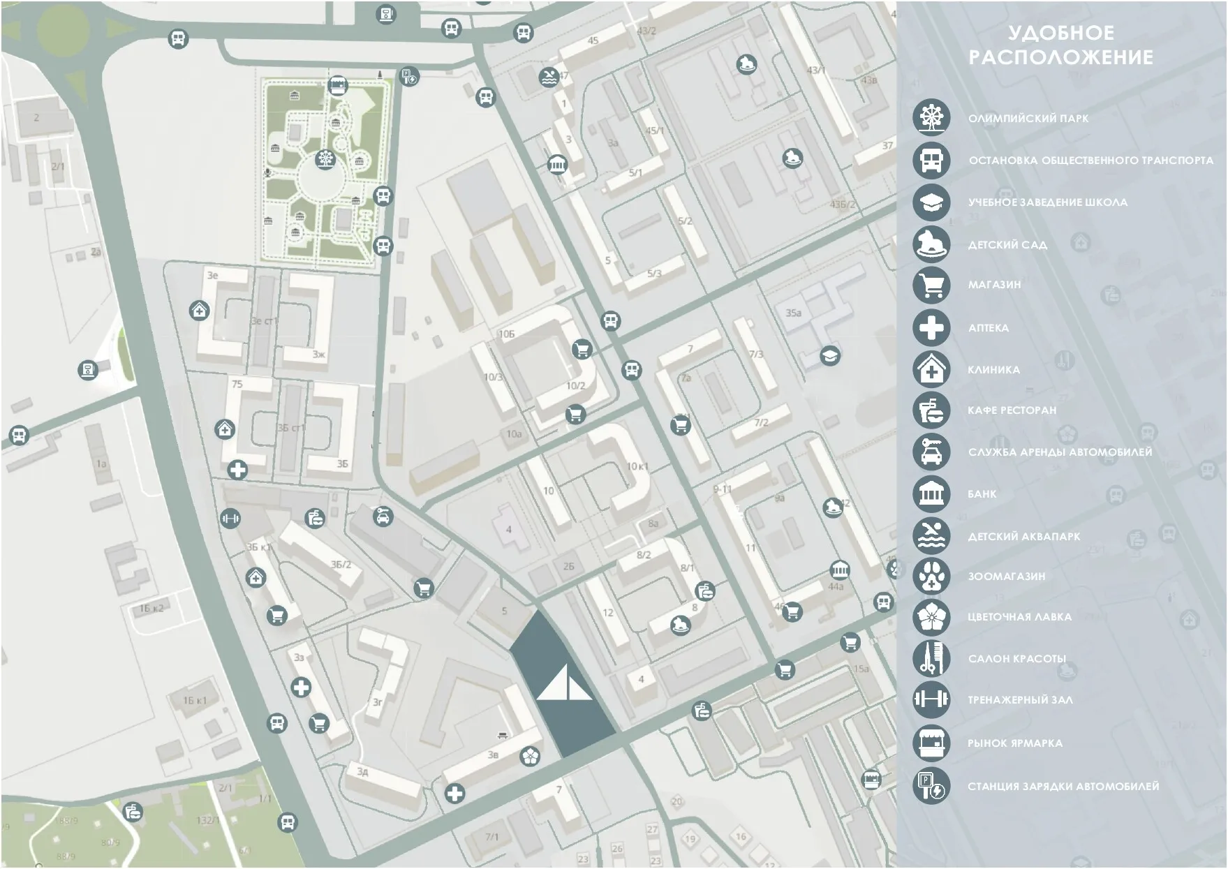 Планировка 1-комнатной квартиры 54.3 м² в ЖК Парус 4, г. Владикавказ — фото 4